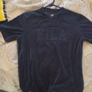 Green velour Fila t-shirt